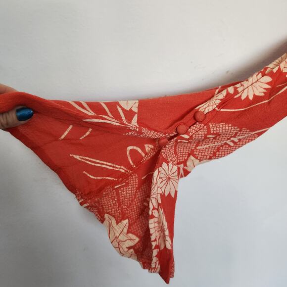 Free People Midi Dress S Floral Cottagecore Farmhouse Romantic‎ Feminine Boho - Picture 6 of 9